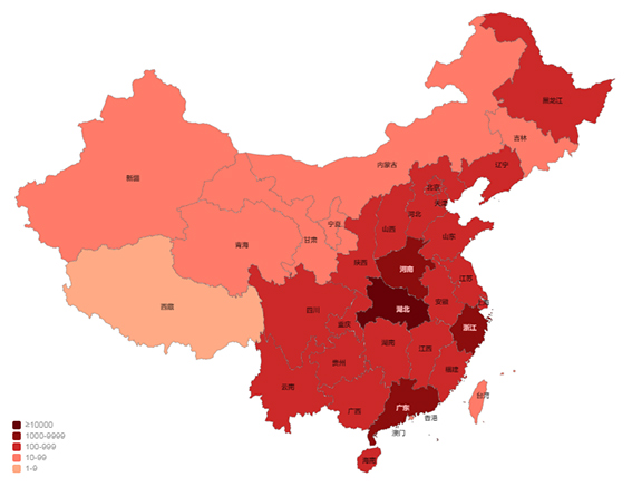 疫情分布图