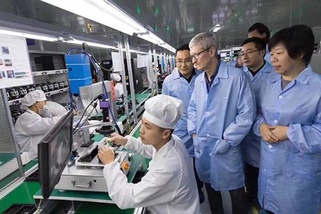 库克参观立讯精密